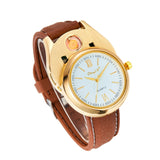 Man Watch Military USB Charging Lighter  Flameless Windproof Cigarette Lighters Rechargeable Electronic Sports