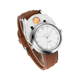 Man Watch Military USB Charging Lighter  Flameless Windproof Cigarette Lighters Rechargeable Electronic Sports