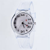 Woman Watch Transparent Clock Silicon Sport Casual Quartz Wristwatches Novelty Crystal