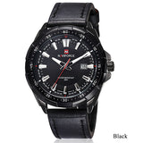 Man Watch  Brand  Quartz   Leather Waterproof Analog   Date Casual