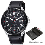 Man Watch  Brand  Quartz   Leather Waterproof Analog   Date Casual