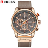 Man Watch Curren  Top Brand  with Chronograph   Waterproof