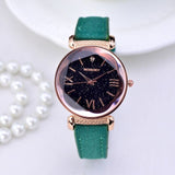 Woman Watch New Fashion Gogoey Brand Rose Gold Leather   ladies casual dress