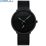 Man Watch Top Brand Luxury   Stainless Steel Ultra Thin Classic Quartz