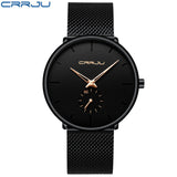 Man Watch Top Brand Luxury   Stainless Steel Ultra Thin Classic Quartz
