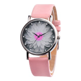 Woman Watch New Fashion Ladies   Flower Casual Leather Analog Quartz Wrist