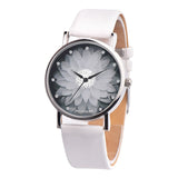 Woman Watch New Fashion Ladies   Flower Casual Leather Analog Quartz Wrist