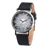 Woman Watch New Fashion Ladies   Flower Casual Leather Analog Quartz Wrist