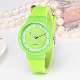 Woman Watch Fashion Casual Silicone Strap Analog Quartz Round