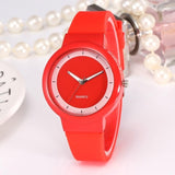 Woman Watch Fashion Casual Silicone Strap Analog Quartz Round