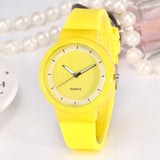 Woman Watch Fashion Casual Silicone Strap Analog Quartz Round