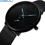 Man Watch Fashion  Top Brand Luxury Quartz   Casual Slim Mesh Steel Waterproof Sport Watch