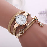 Woman Watch New Duoya Fashion  Watch Gold Quartz Gift  Wristwatch