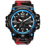 Man Watch Sports   Dual Display Analog Digital LED Electronic Quartz Wristwatches Waterproof