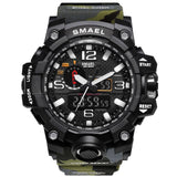 Man Watch Sports   Dual Display Analog Digital LED Electronic Quartz Wristwatches Waterproof