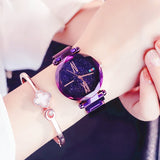 Woman Watch Magnet   Starry Sky Korean Version Simple Fashion Trend Waterproof