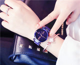 Woman Watch Magnet   Starry Sky Korean Version Simple Fashion Trend Waterproof
