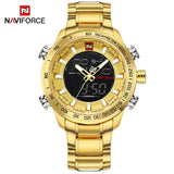 Man Watch Luxury Brand, Military Sport , Digital Quartz, Full Steel, Waterproof