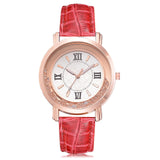 Woman Watch New ladies watch Rhinestone Leather Bracelet Wristwatch
