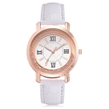 Woman Watch New ladies watch Rhinestone Leather Bracelet Wristwatch