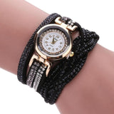 Woman Watch Ladies Quartz  Tops Brand Luxury Bracelets  Crystal Rhinestone Wristwatches