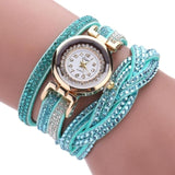 Woman Watch Ladies Quartz  Tops Brand Luxury Bracelets  Crystal Rhinestone Wristwatches