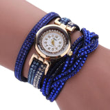 Woman Watch Ladies Quartz  Tops Brand Luxury Bracelets  Crystal Rhinestone Wristwatches