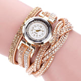 Woman Watch Ladies Quartz  Tops Brand Luxury Bracelets  Crystal Rhinestone Wristwatches