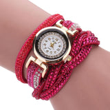 Woman Watch Ladies Quartz  Tops Brand Luxury Bracelets  Crystal Rhinestone Wristwatches