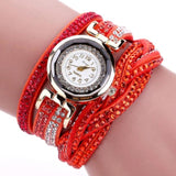 Woman Watch Ladies Quartz  Tops Brand Luxury Bracelets  Crystal Rhinestone Wristwatches
