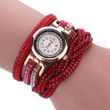 Woman Watch Ladies Quartz  Tops Brand Luxury Bracelets  Crystal Rhinestone Wristwatches
