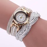 Woman Watch Ladies Quartz  Tops Brand Luxury Bracelets  Crystal Rhinestone Wristwatches
