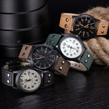 Man Watch New Business Quartz  Sport Military  Corium Leather Wrist
