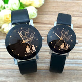 Woman Watch Minimalist Classic Quartz   Student Couple Stylish Spire Glass Belt Quartz