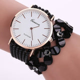 Woman Watch Fashion Geneva Flowers Dress Elegant Quartz Bracelet   Crystal Diamond Wrist