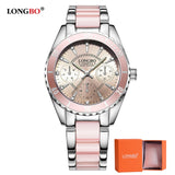 Woman Watch Brand Fashion   Luxury Ceramic And Alloy Bracelet Analog Wristwatch