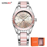 Woman Watch Brand Fashion   Luxury Ceramic And Alloy Bracelet Analog Wristwatch