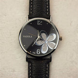 Woman Watch Leather Crystal Wrist Dress Ladies Quartz