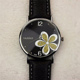 Woman Watch Leather Crystal Wrist Dress Ladies Quartz