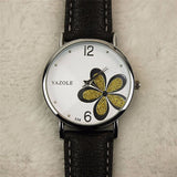Woman Watch Leather Crystal Wrist Dress Ladies Quartz