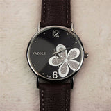 Woman Watch Leather Crystal Wrist Dress Ladies Quartz