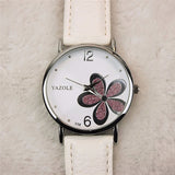 Woman Watch Leather Crystal Wrist Dress Ladies Quartz