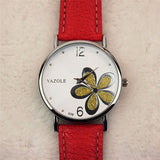 Woman Watch Leather Crystal Wrist Dress Ladies Quartz