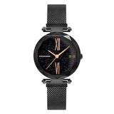 Woman Watch Luxury Rose Gold  Minimalism Starry sky Magnet Buckle Fashion Casual