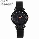 Woman Watch Best Selling Women Mesh Magnet Buckle Starry Sky Watch Casual Luxury