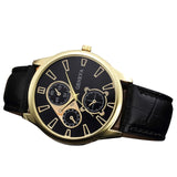 Man Watch Luxury Brand Watches Quartz  Fashion Leather belts