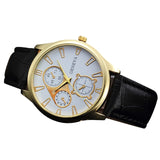 Man Watch Luxury Brand Watches Quartz  Fashion Leather belts