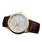 Man Watch Luxury Brand Watches Quartz  Fashion Leather belts