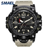 Man Watch  Military  50m Waterproof Wristwatch LED Quartz  Sport