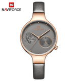 Woman Watch  Fashion Blue Quartz   Lady Leather Watchband High Quality Casual Waterproof Wristwatch